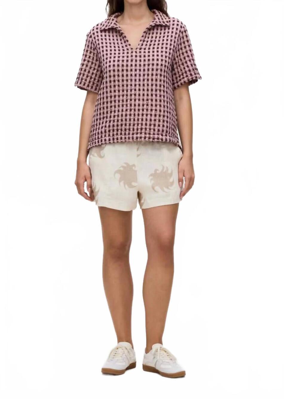 NEW OAS ferratelle jaffa waffle shirt in red